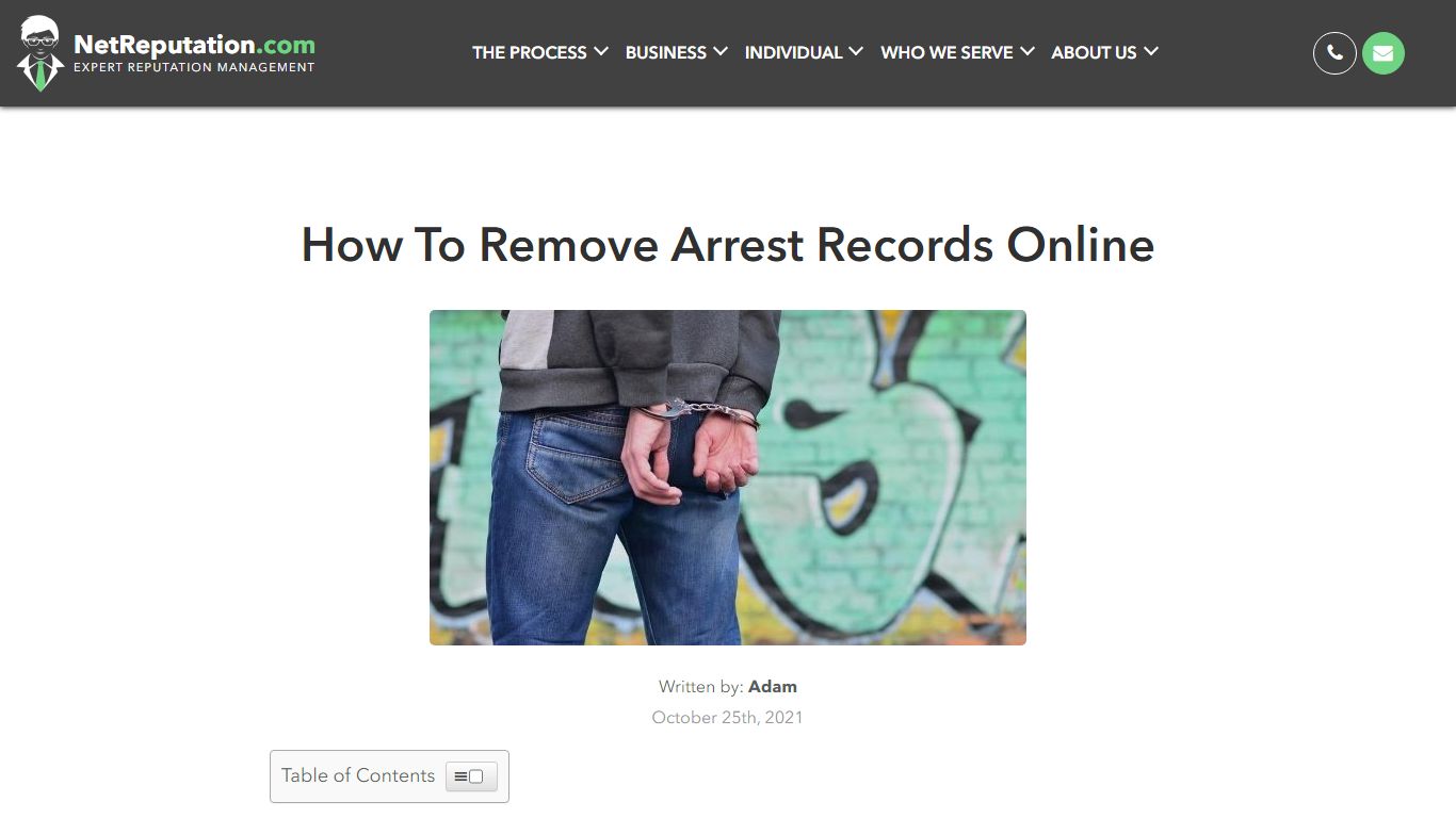 How To Remove Arrest Records Online | NetReputation