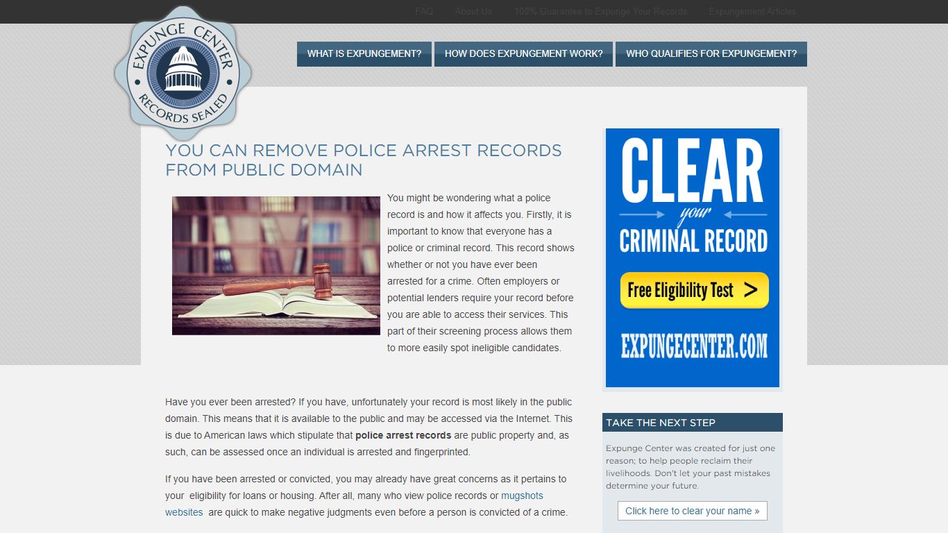 You Can Remove Police Arrest Records from Public Domain
